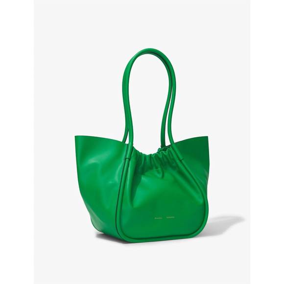 NEW PROENZA SCHOULER ruched tote bag in bottle green - Picture 2 of 6